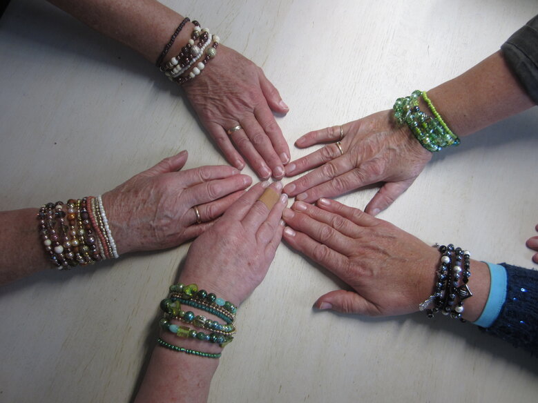 resultaten van een workshop 'kralen' 